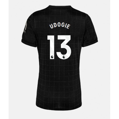 Stroje piłkarskie Tottenham Hotspur Destiny Udogie #13 Koszulka Wyjazdowej dla damskie 2025-26 Krótki Rękaw